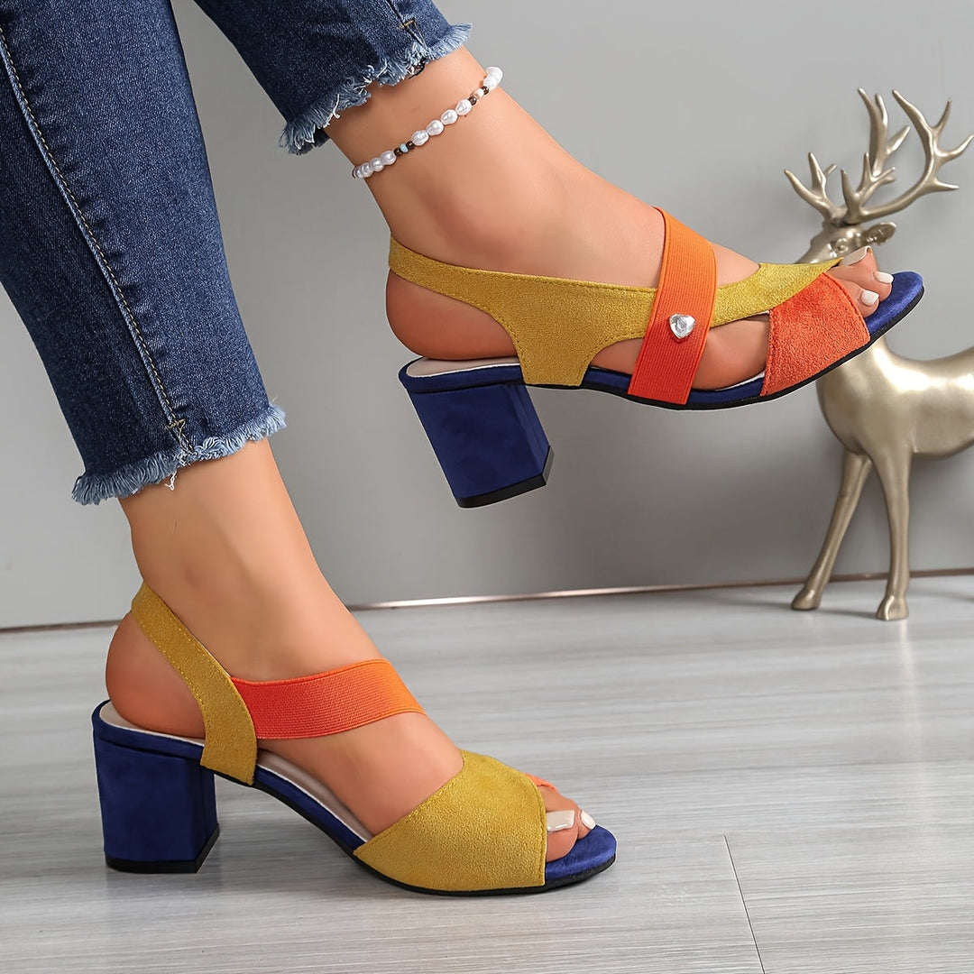 Josien | Block Heel Open Toe Sandals
