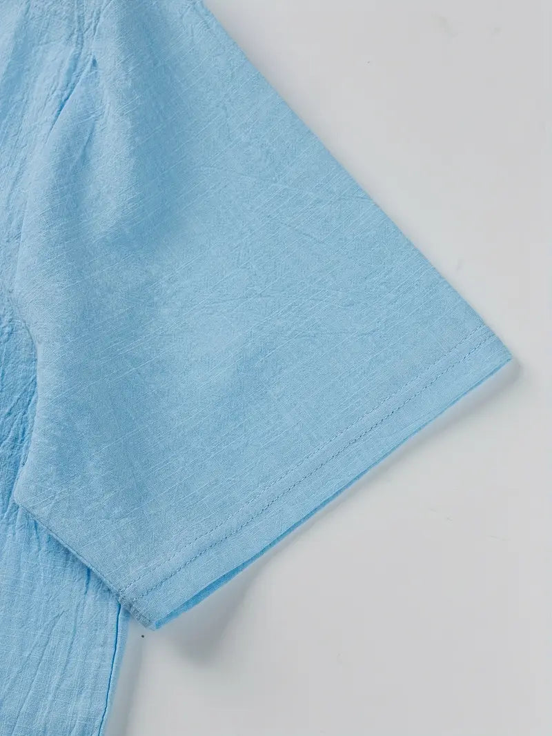 Vaughn - Short Sleeve Henley Pocket Shirt