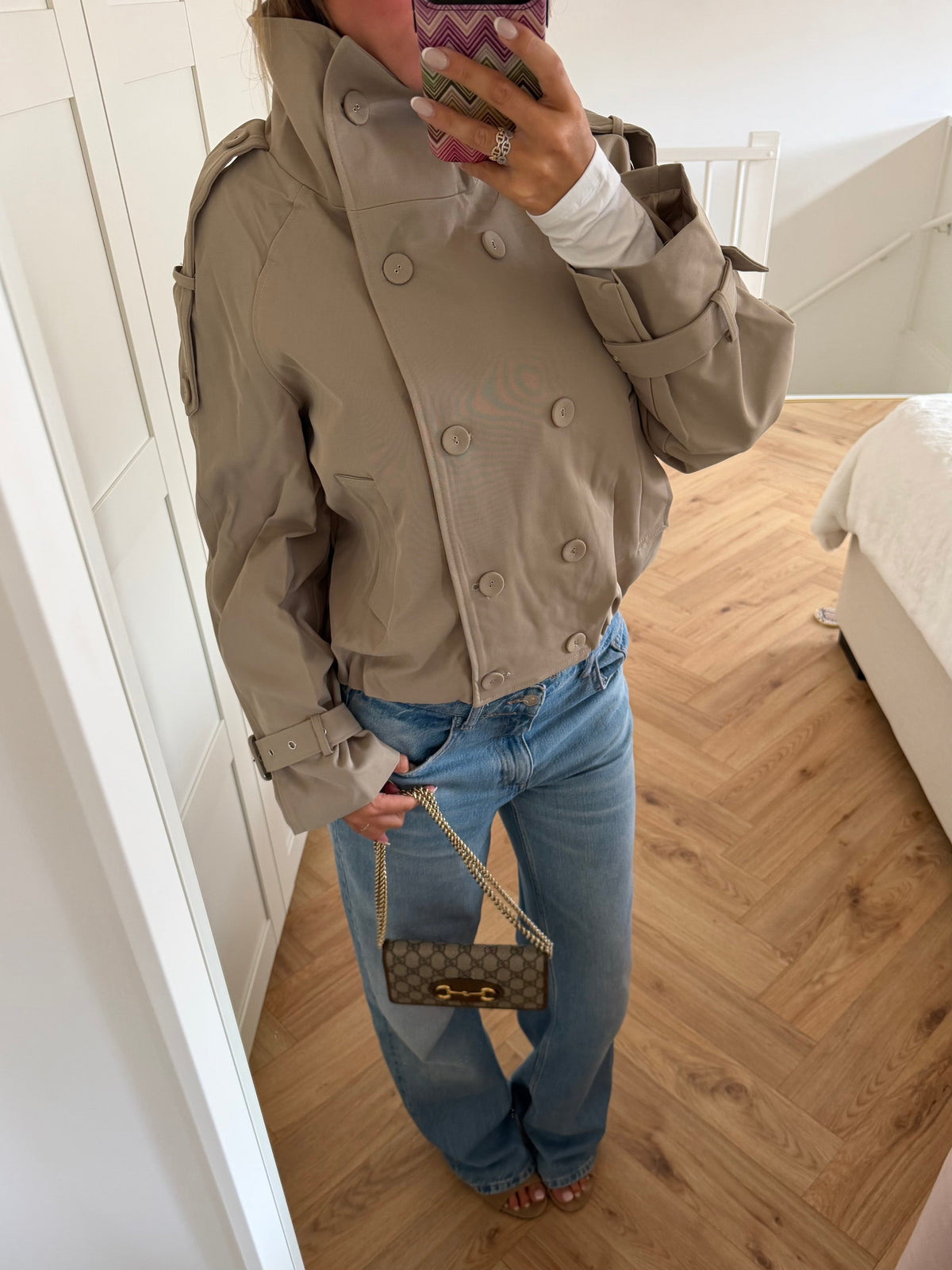 Luzia | Double Breasted Jacket with Stand Collar