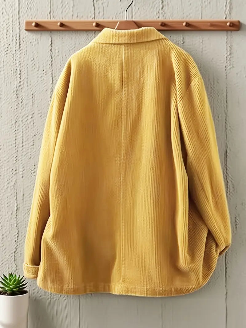 Nehara | Corduroy Oversized Blazer Jacket