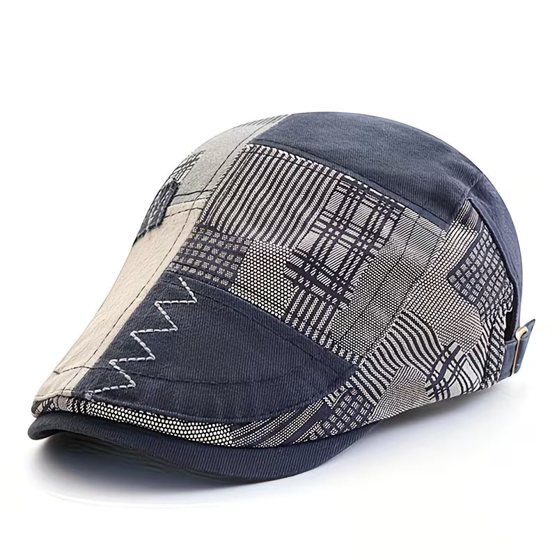 Girma | Patchwork Flat Cap Adjustable Hat