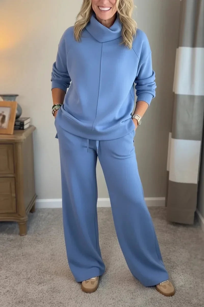 Yardenah | Two Piece Cowl Neck Wide Leg Set