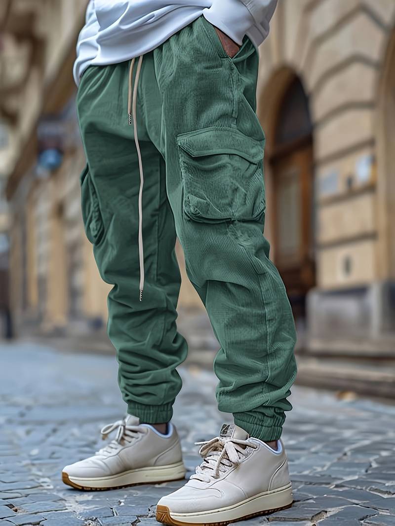 Baruch | Cargo Trousers with Drawstring Waist and Pockets