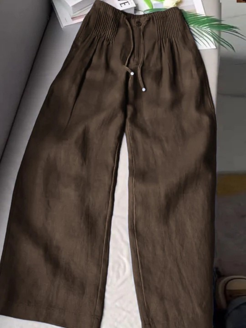 Kuupik | Wide Leg Linen Trousers