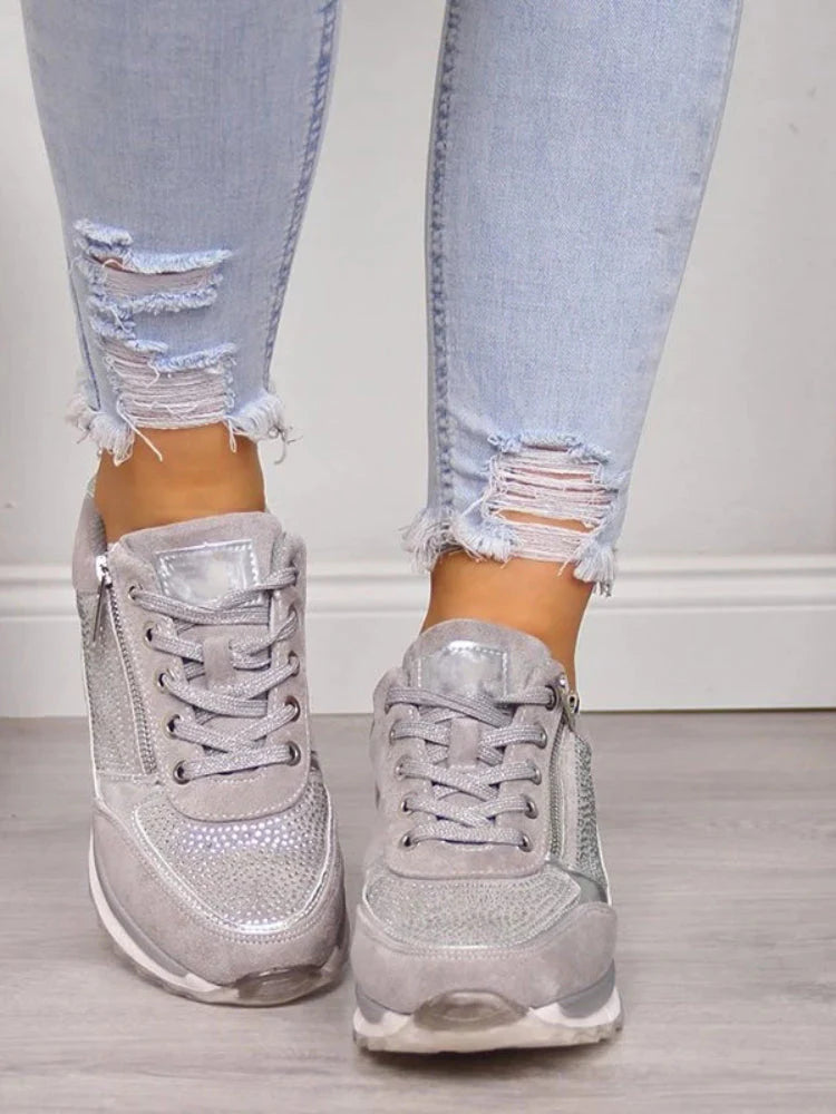 Gertie | Low Top Sneakers with Side Zippers