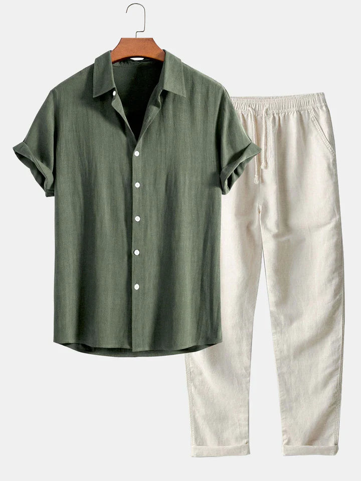 Booker | Short Sleeve Shirt And Trouser Set