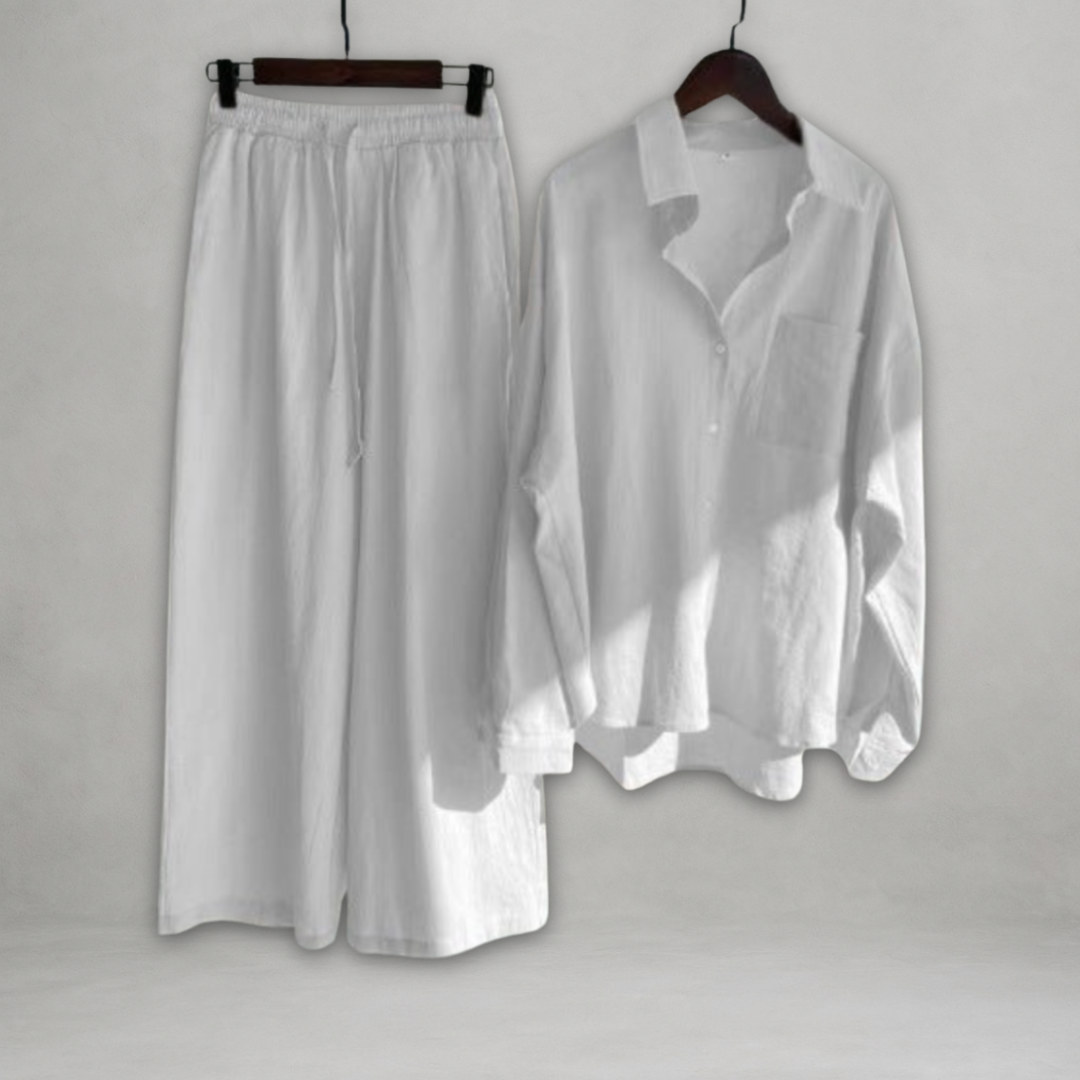 Ottavia | Two Piece Long Sleeve Shirt Set