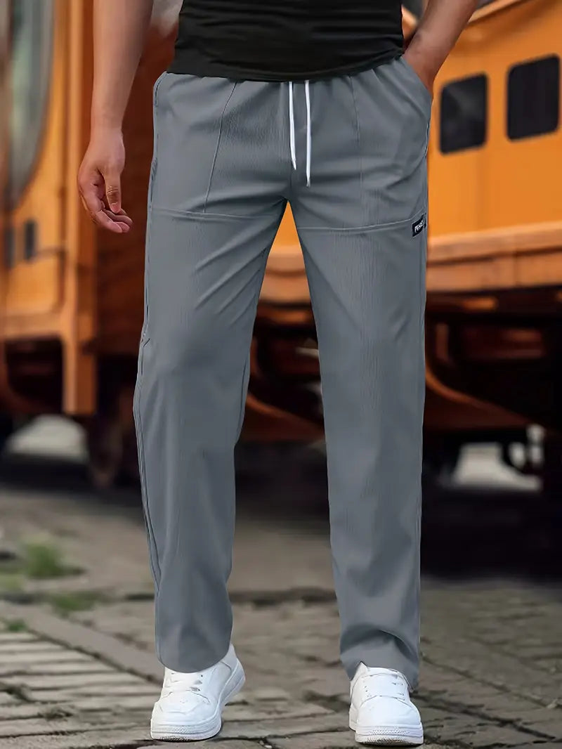 Travys | Straight Leg Drawstring Pocket Joggers