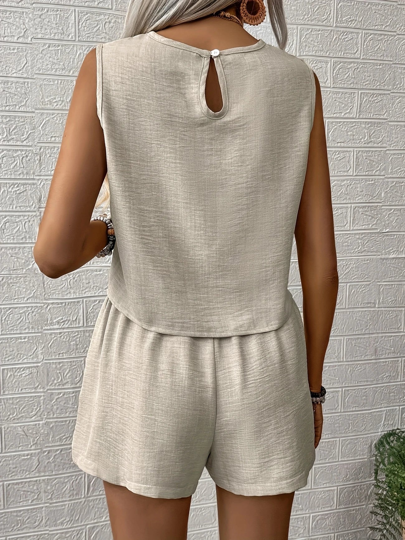 Nella | Sleeveless Top And Shorts Co Ord Set