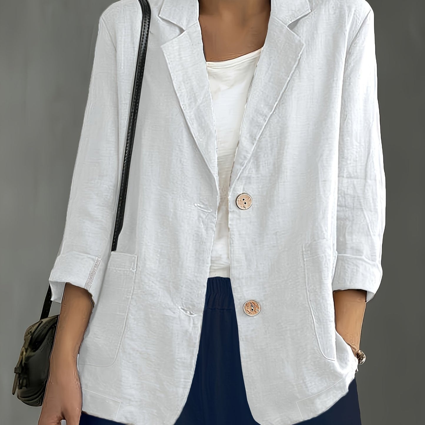 Jayde | Blazer Jacket With Rolled Sleeves