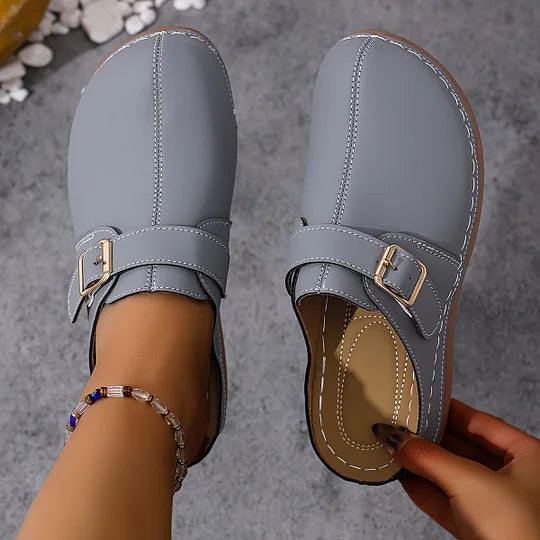 Latina - Buckle Strap Mule Shoes