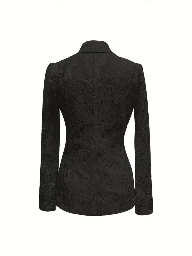 Kyliza | Lace Long Sleeve Tailored Blazer Jacket