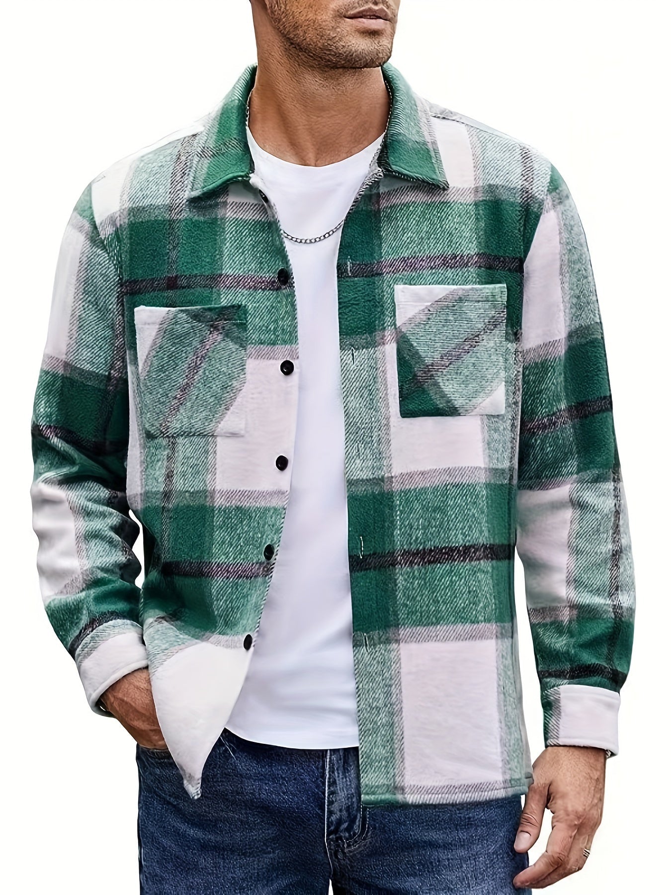 Bobby | Shirt Jacket with Long Sleeves and Checks