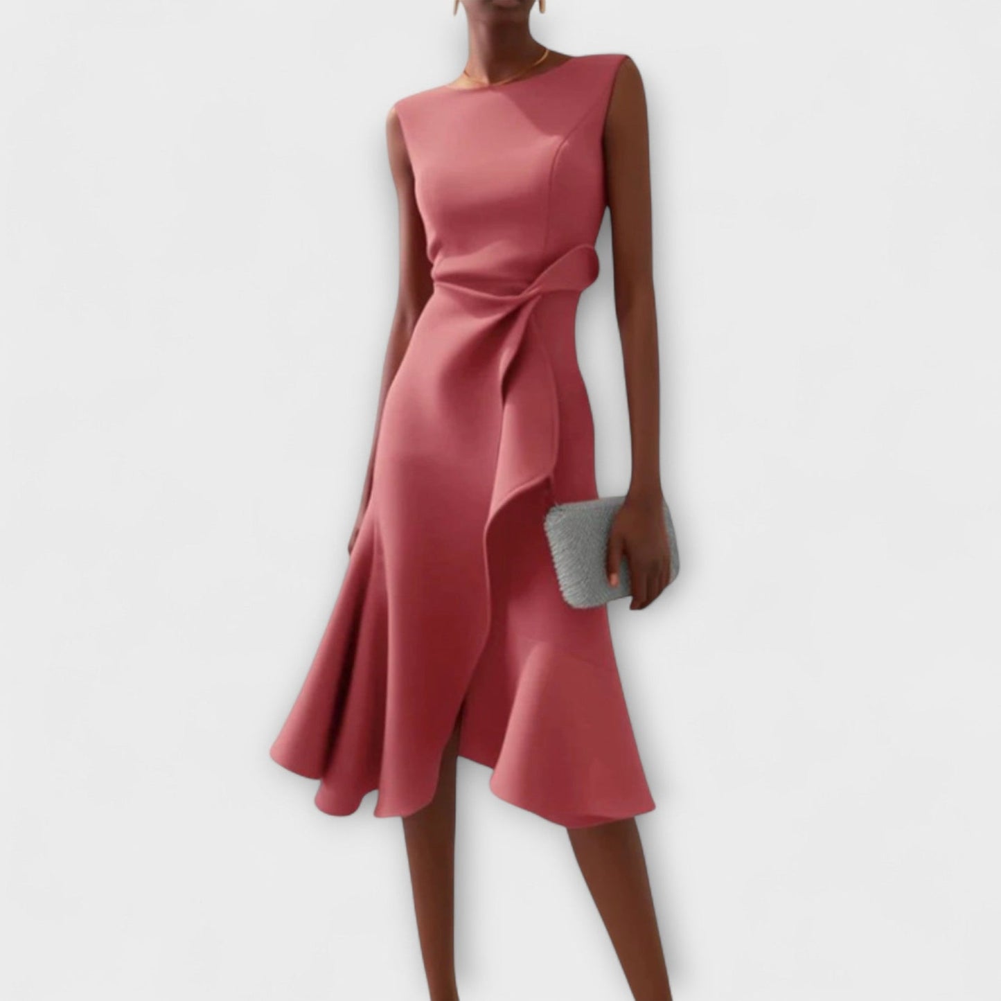 Jolene | Wedding Guest Ruffle Midi Dress
