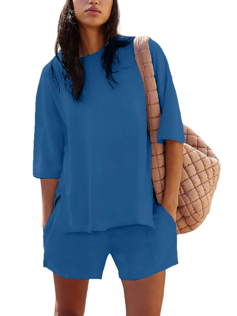 Iselin | Oversized Short Sleeve Top and Shorts Set