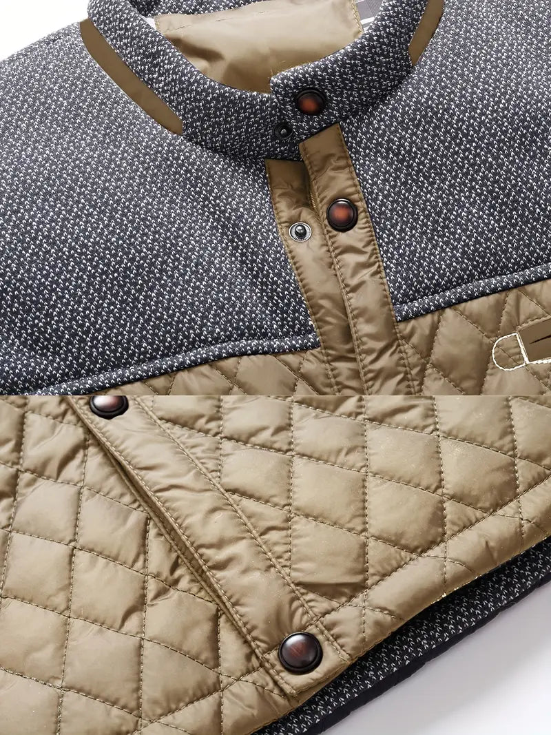 Proctor | Quilted Long Sleeve Stand Collar Jacket