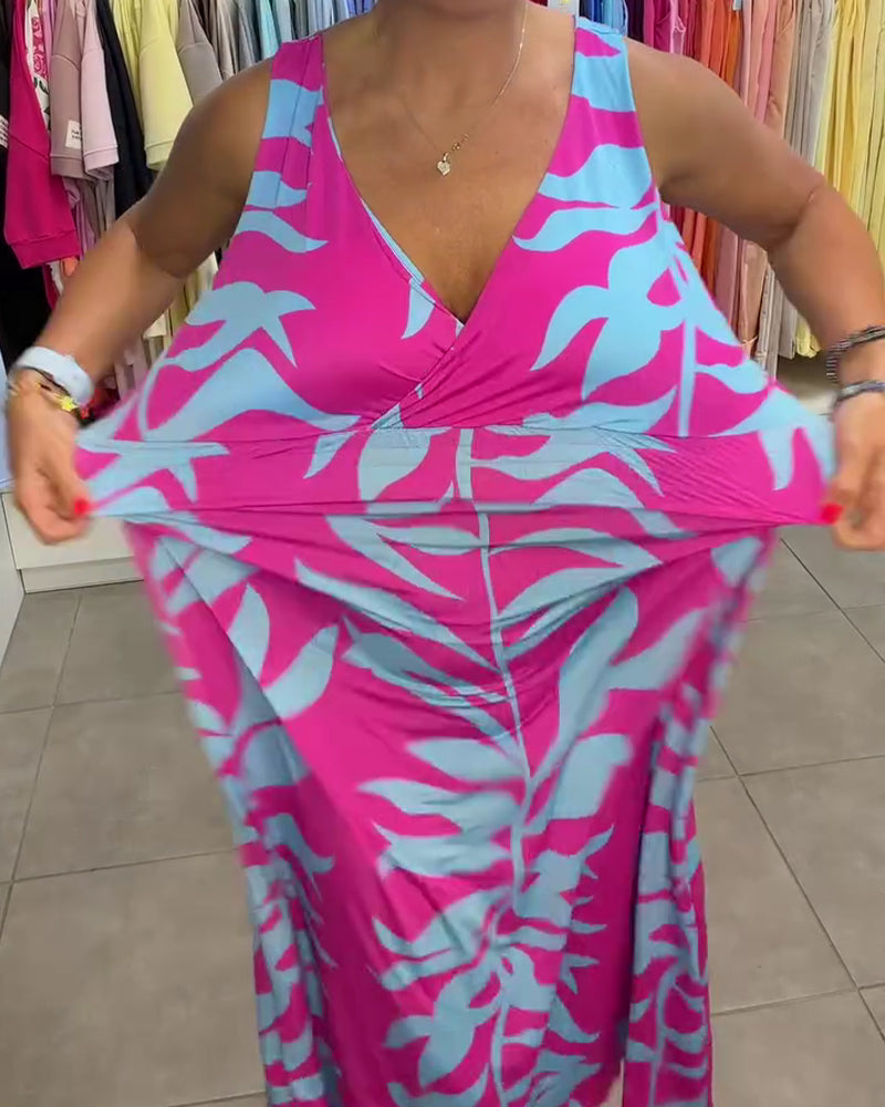 Kealia | Maxi Dress Floral Print Smocked Waist