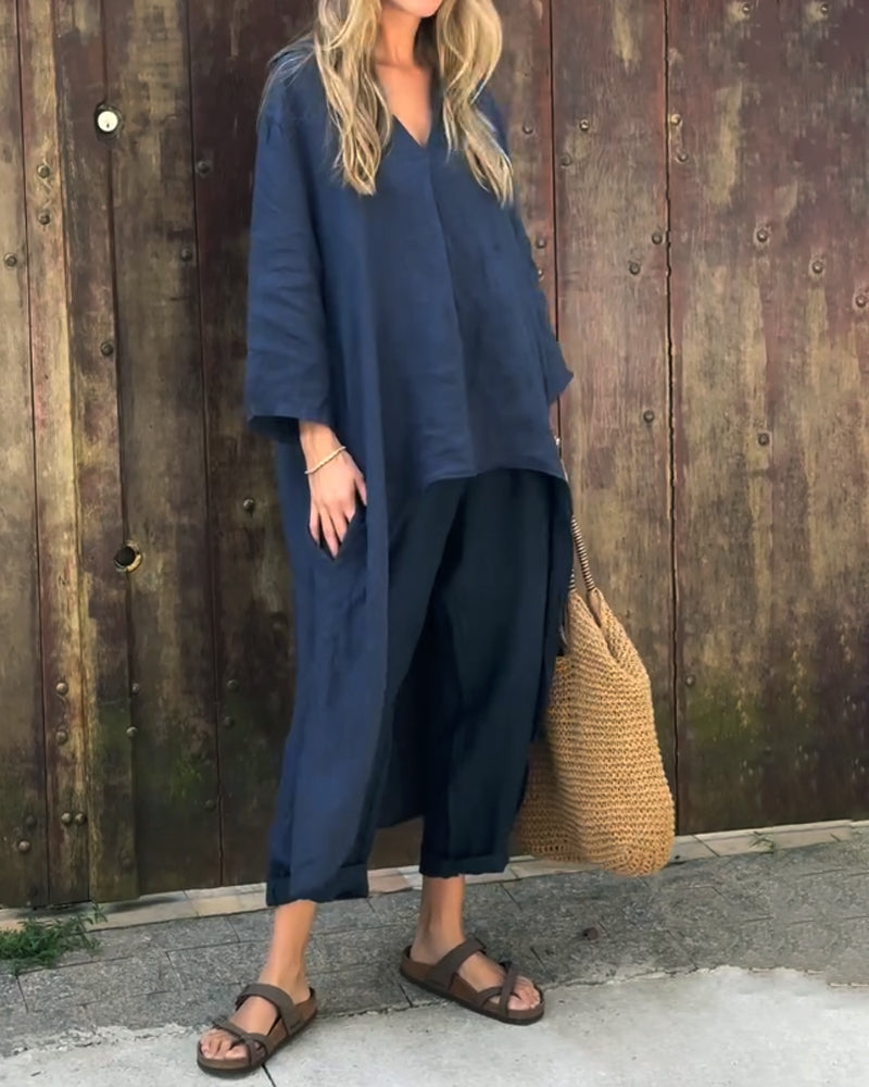 Ximena | Long Sleeve Loose Two-Piece Set