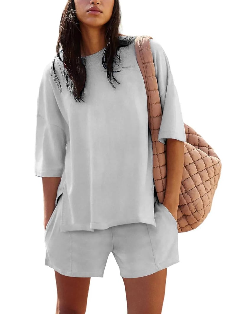 Iselin | Oversized Short Sleeve Top and Shorts Set