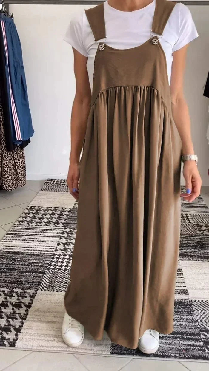 Regla | Loose Fit Pinafore Maxi Dress