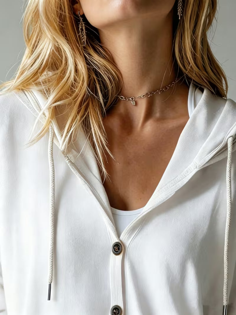 Avila | Hooded Button Front Cardigan