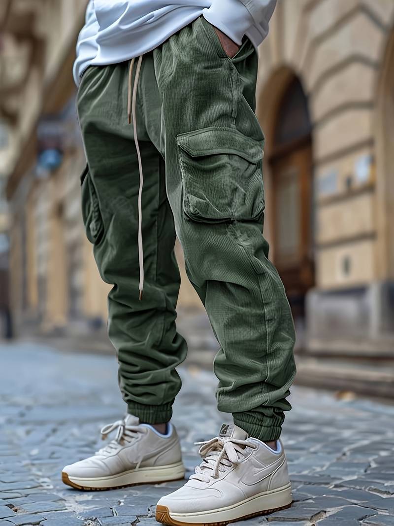 Baruch | Cargo Trousers with Drawstring Waist and Pockets