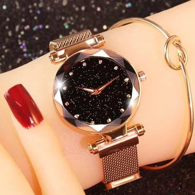 Enola | Star Dial Mesh Strap Watch