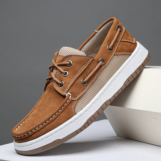 Fazil | Casual Lace-Up Mesh Panel Shoes