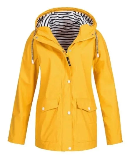 Ilektra | Long Sleeve Hooded Jacket with Pockets