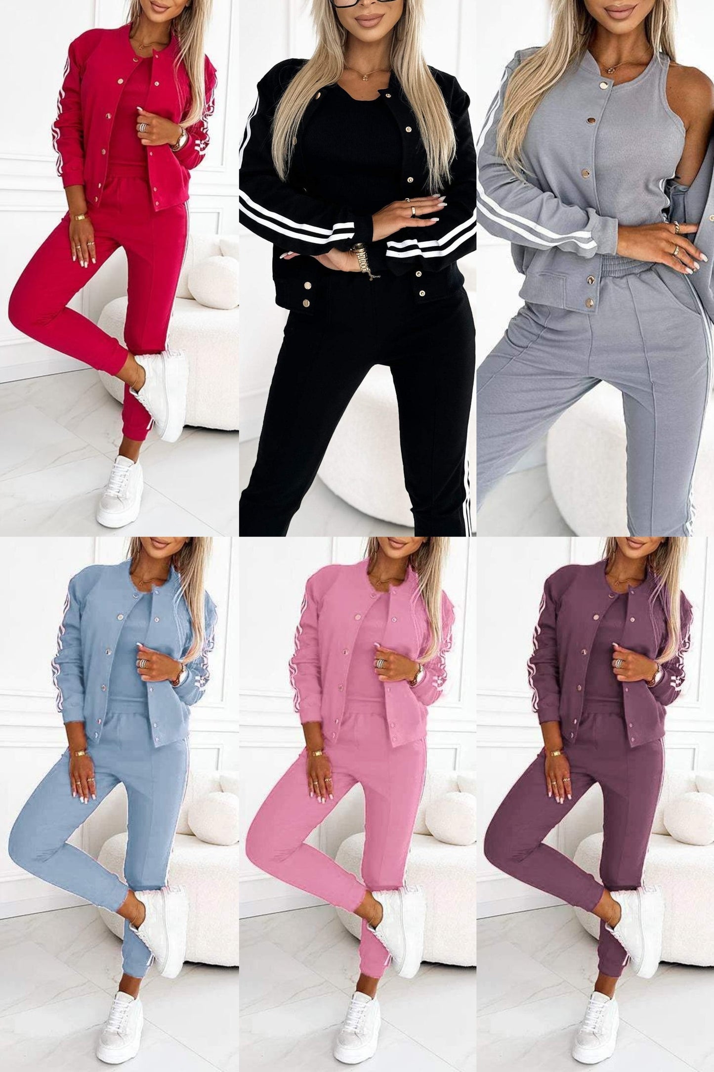 Kendra | Three Piece Jacket and Jogger Set