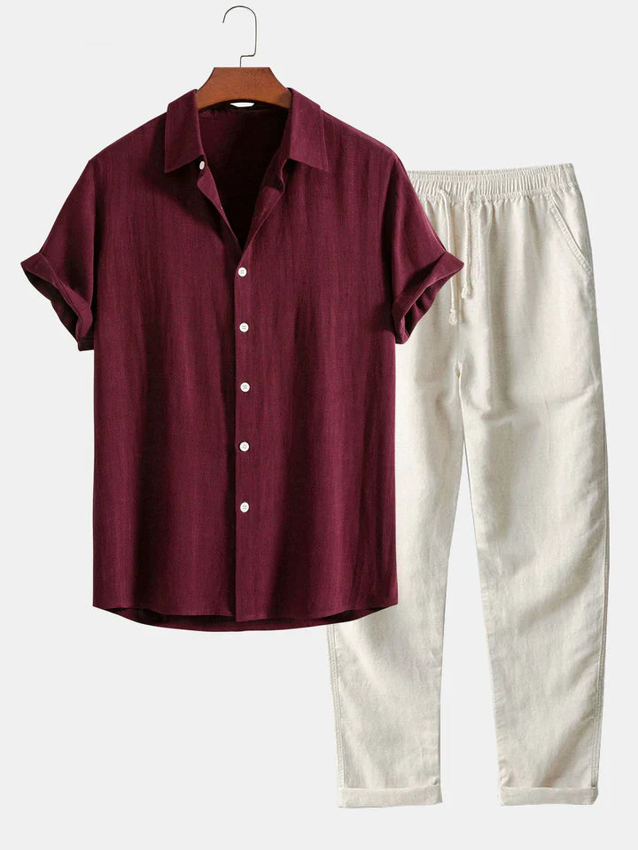Booker | Short Sleeve Shirt And Trouser Set