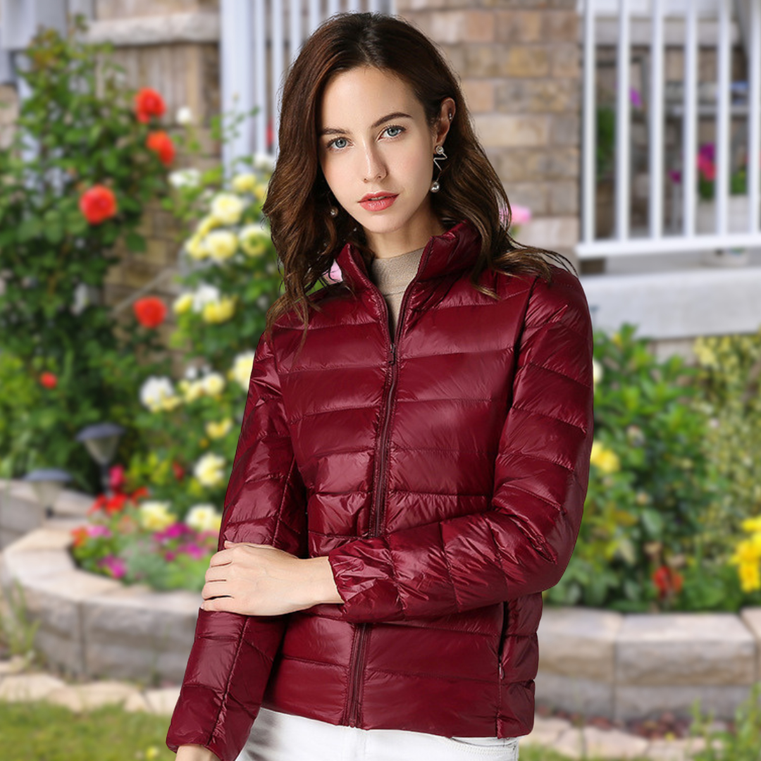 Isla | Lightweight Quilted Zip Puffer Jacket