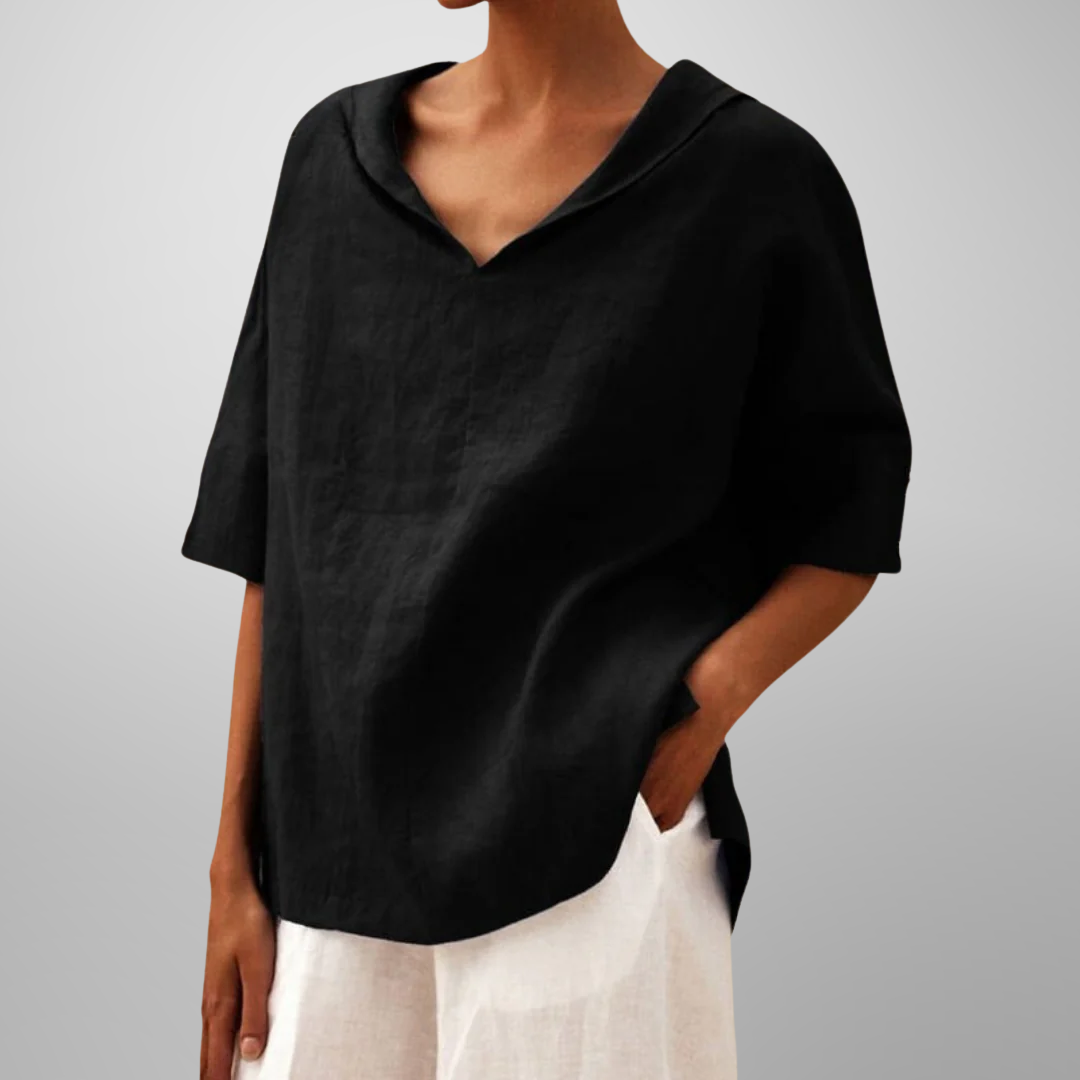 Alissa - Casual Loose-Fitting Blouse