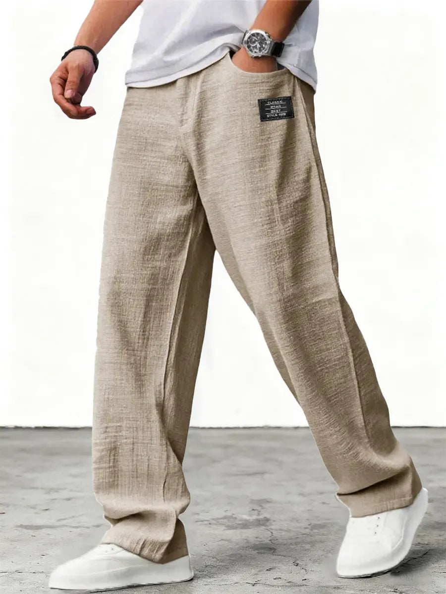Lushan | Linen Wide Leg Trousers