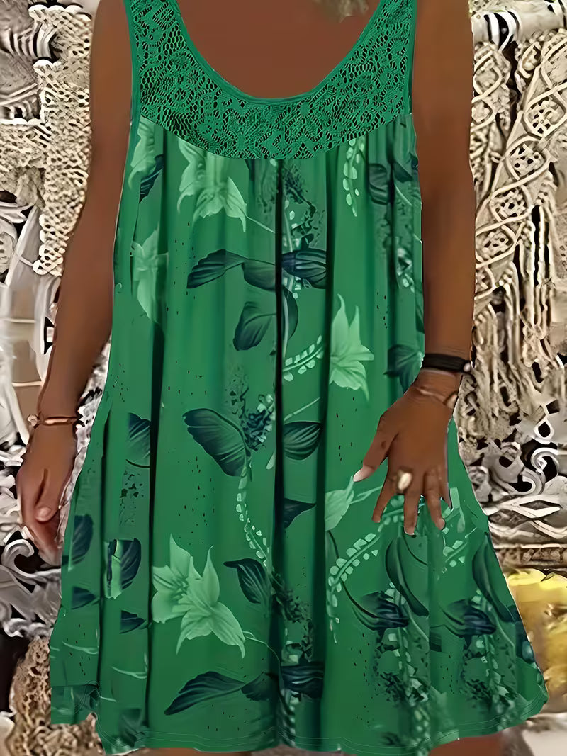 Samudri | Floral Lace Mini Dress