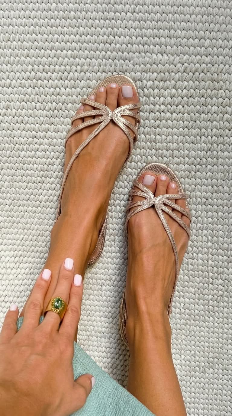 Schila | Strappy Open Toe Flat Sandals