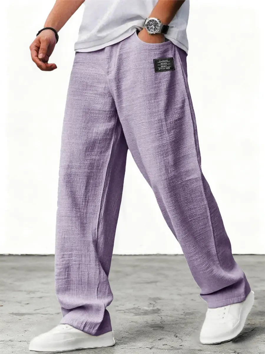 Lushan | Linen Wide Leg Trousers