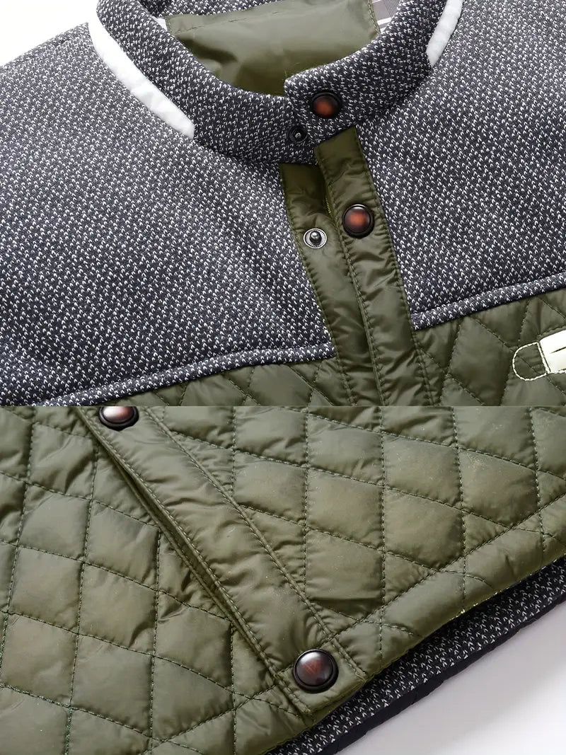 Proctor | Quilted Long Sleeve Stand Collar Jacket