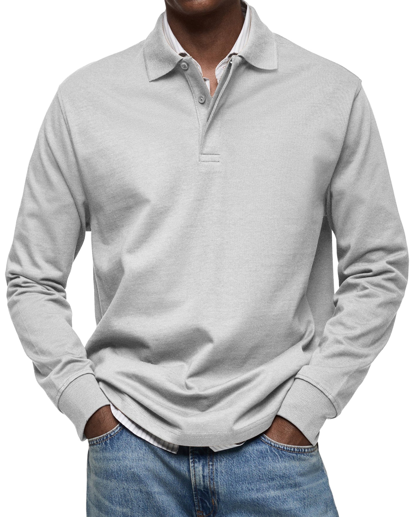 Joseba - Long Sleeve Polo Collar Shirt