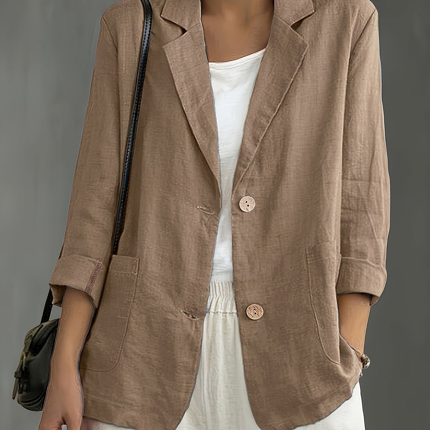 Jayde | Blazer Jacket With Rolled Sleeves
