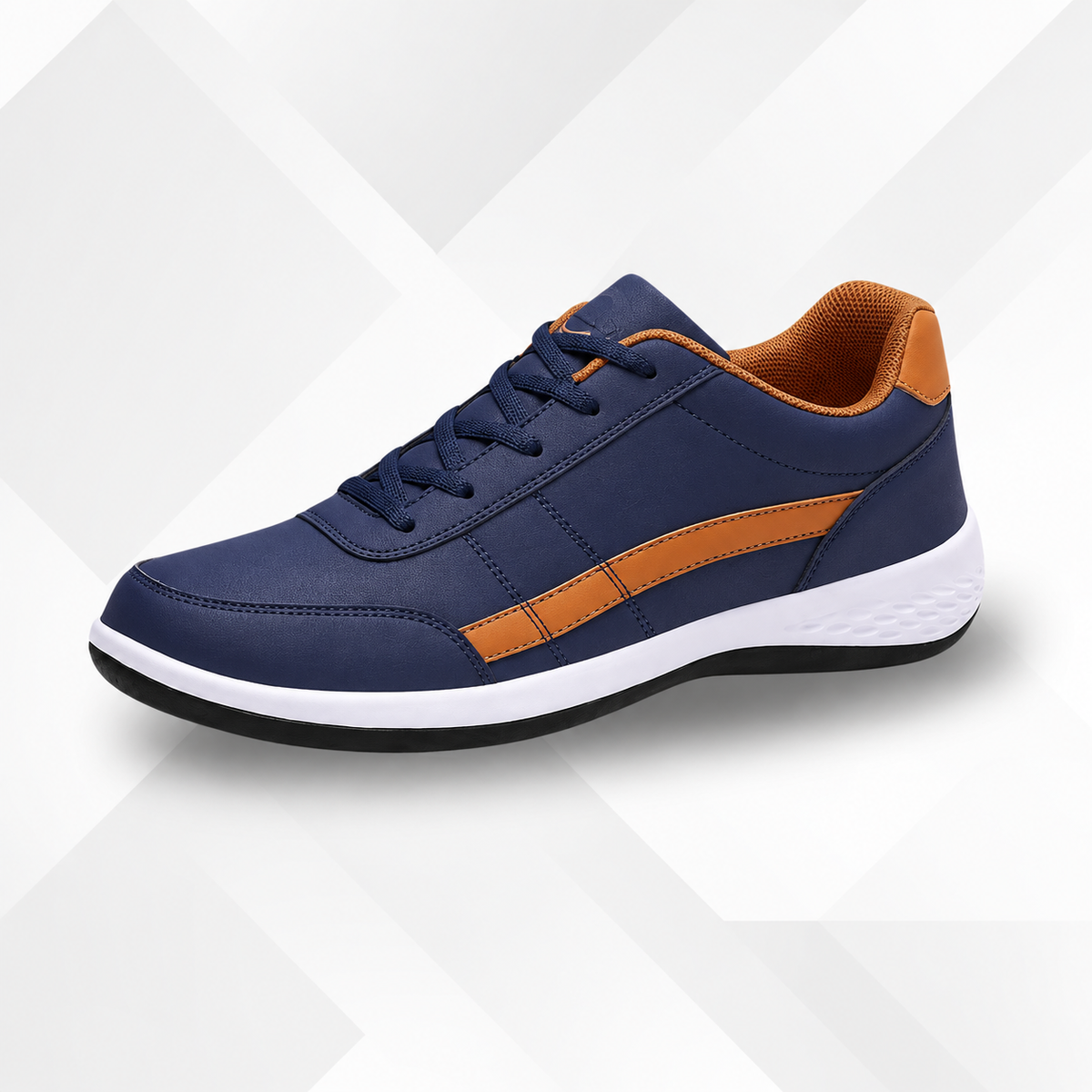 CloudWalk | Lace-Up Casual Sneakers with Two-Tone Trim
