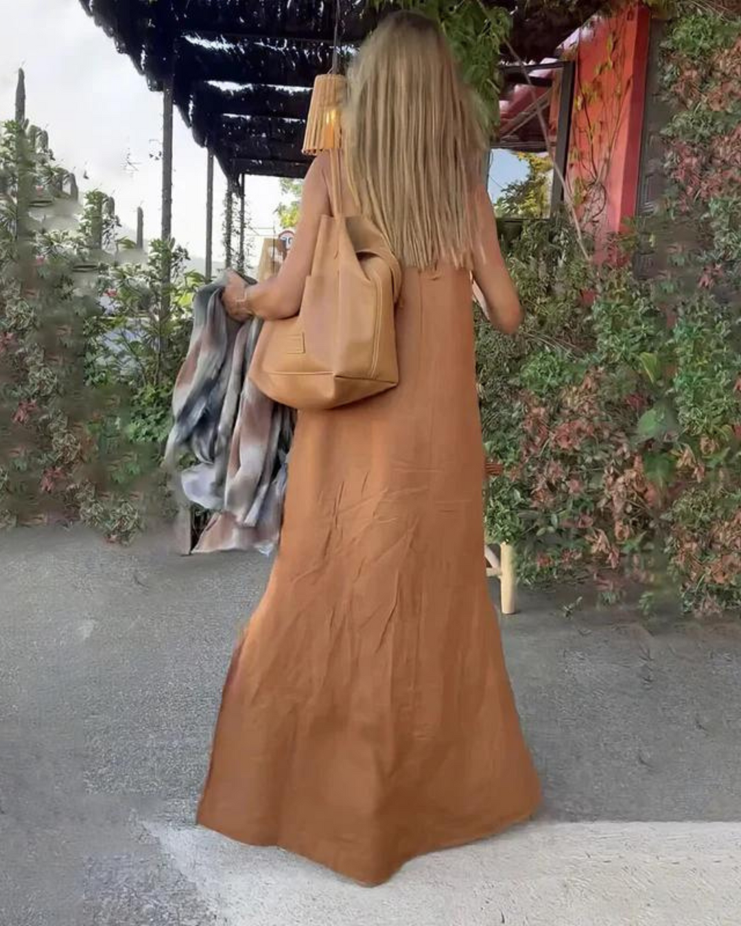 Galilea | Maxi Dress Halter Neck Side Slit