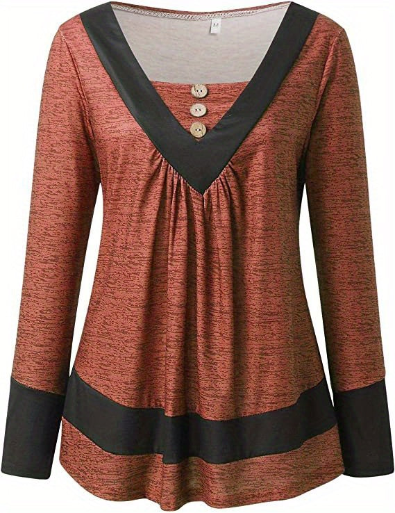 Grisel | Square Neck Button Detail Tunic