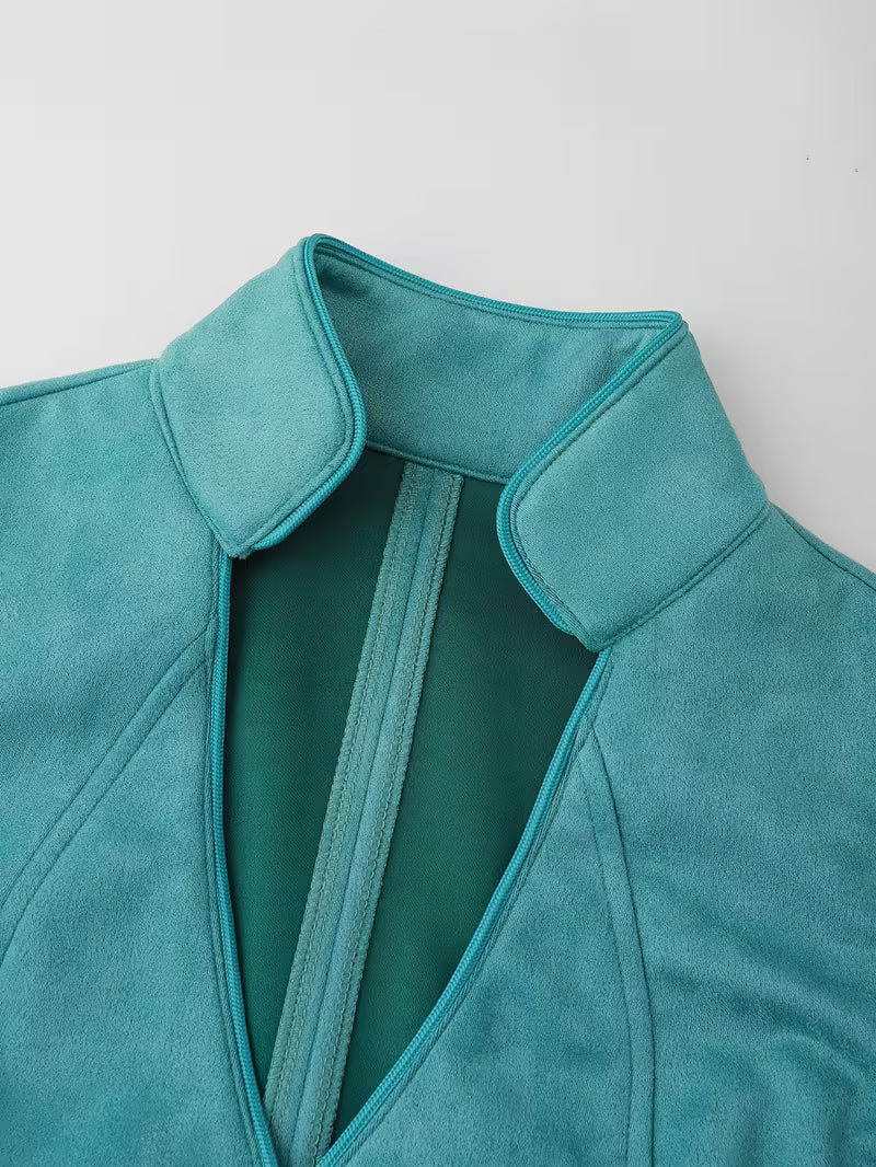 Lrina | Sleeveless Fitted Button Front Bohemian Vest