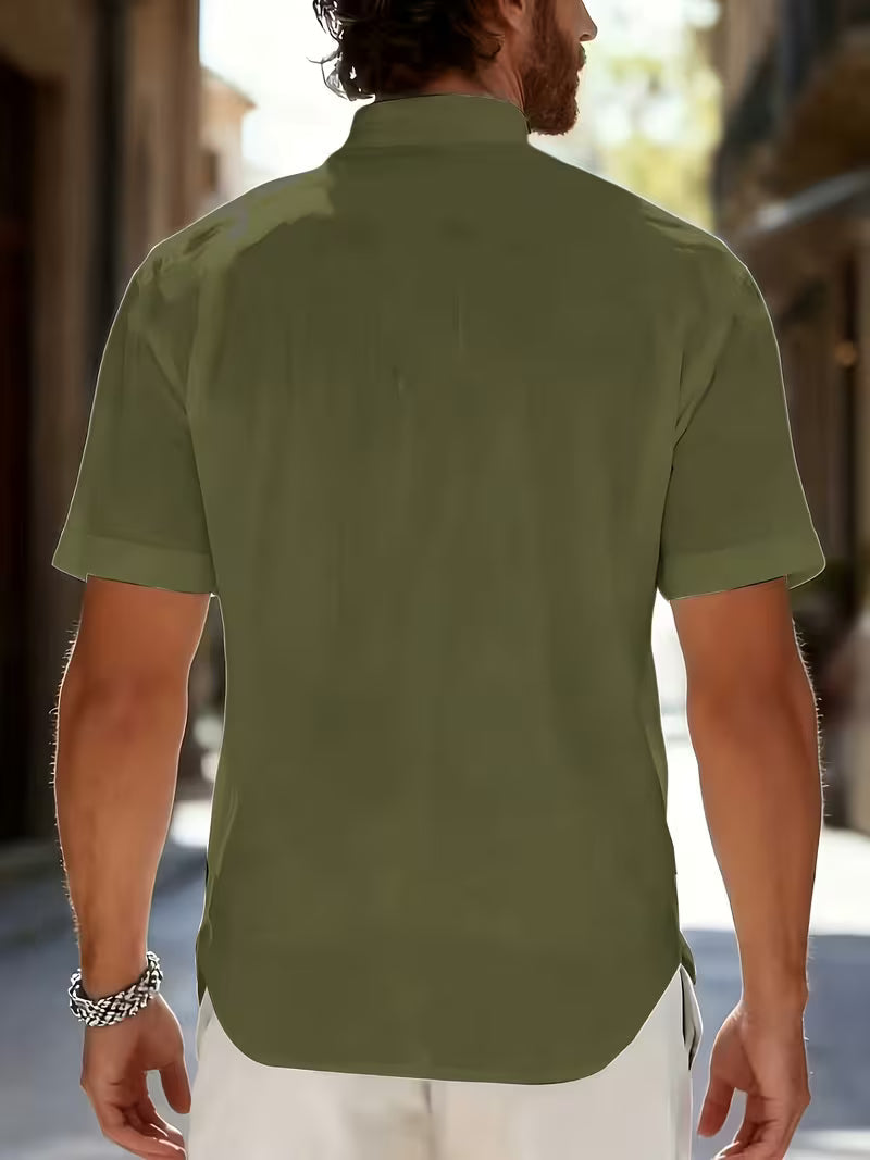 Dolan | Short Sleeve Henley Shirt With Buttons