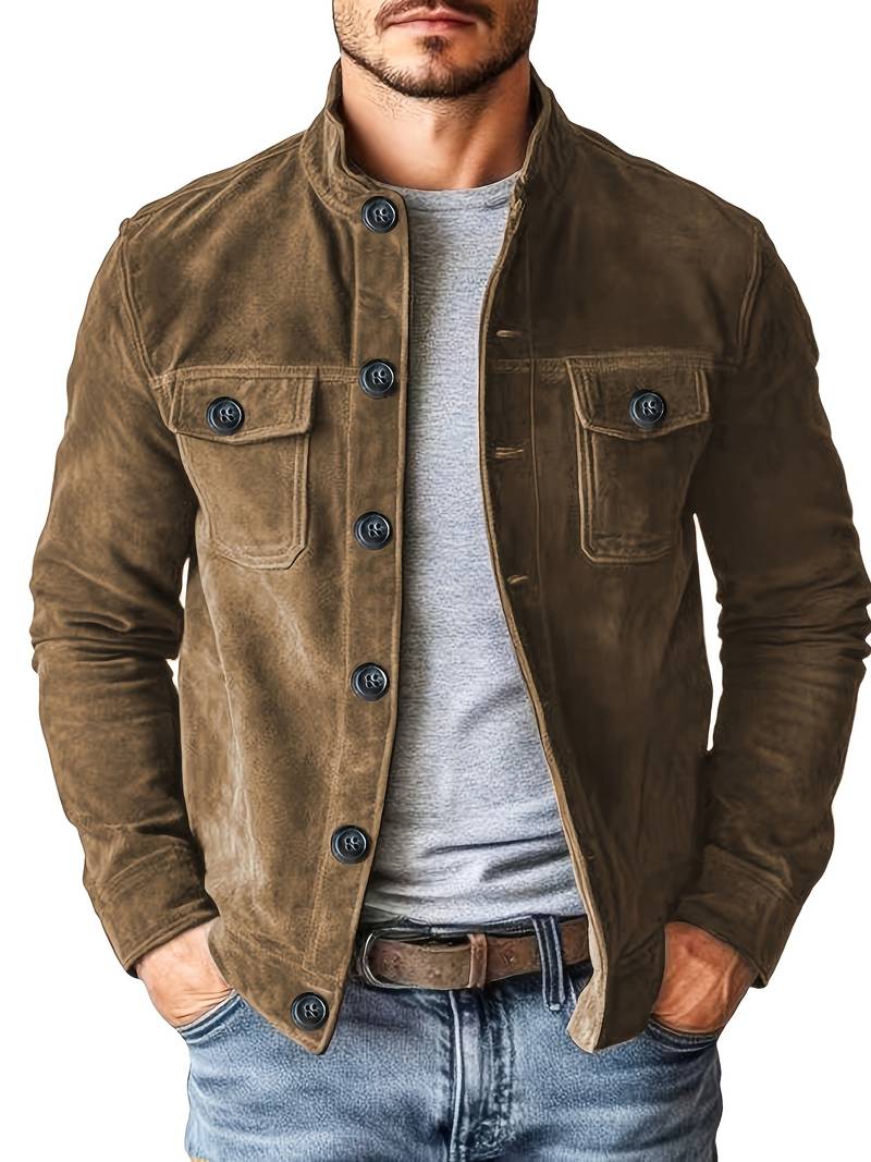 Neeman | Long Sleeve Button Front Pocket Jacket