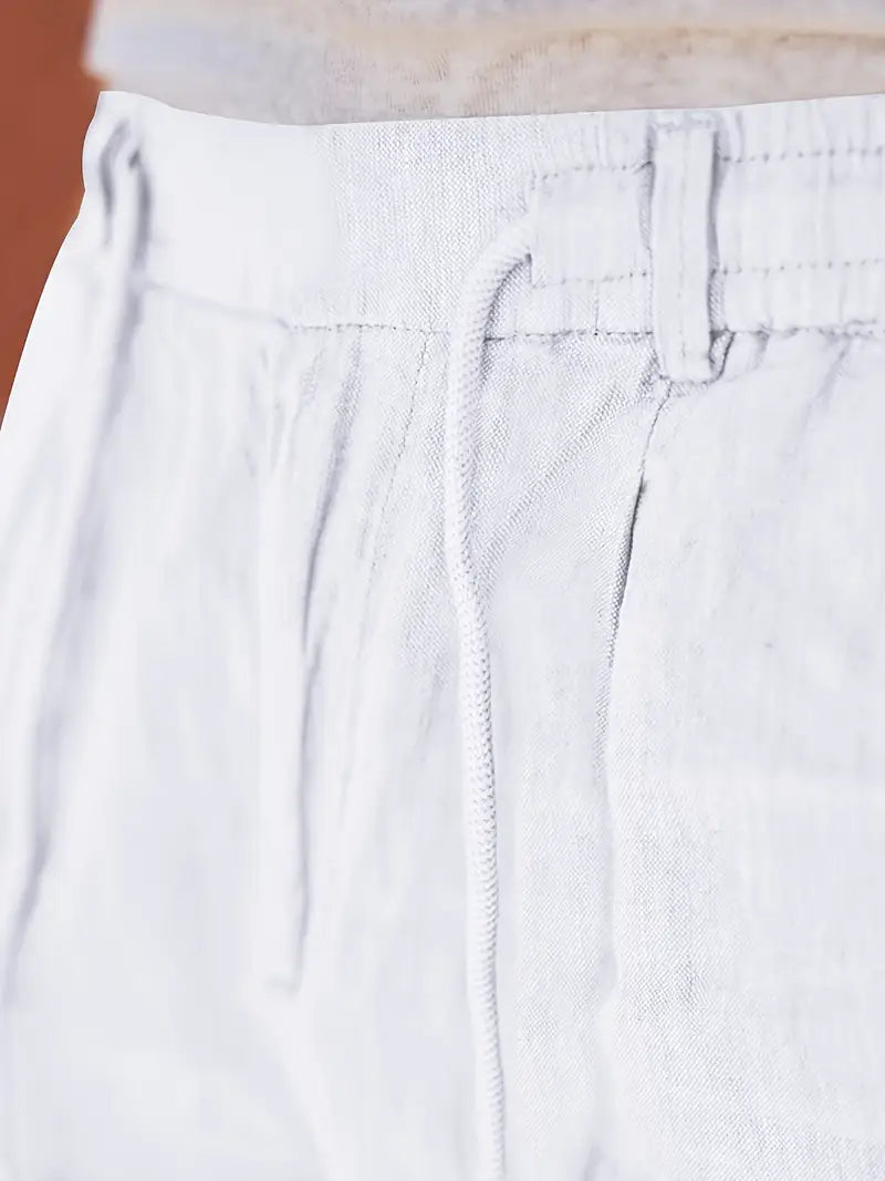 Nichols | Mens Linen Summer Trousers