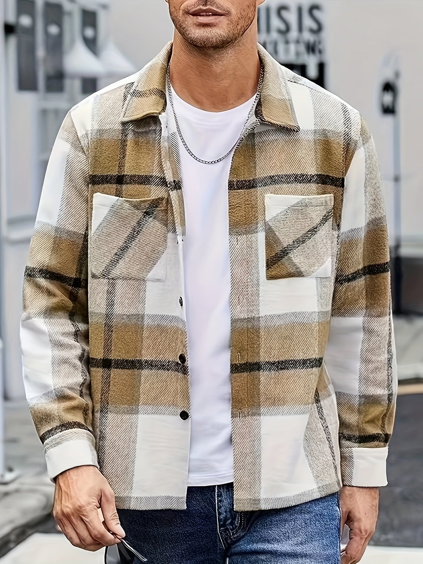 Bobby | Shirt Jacket with Long Sleeves and Checks