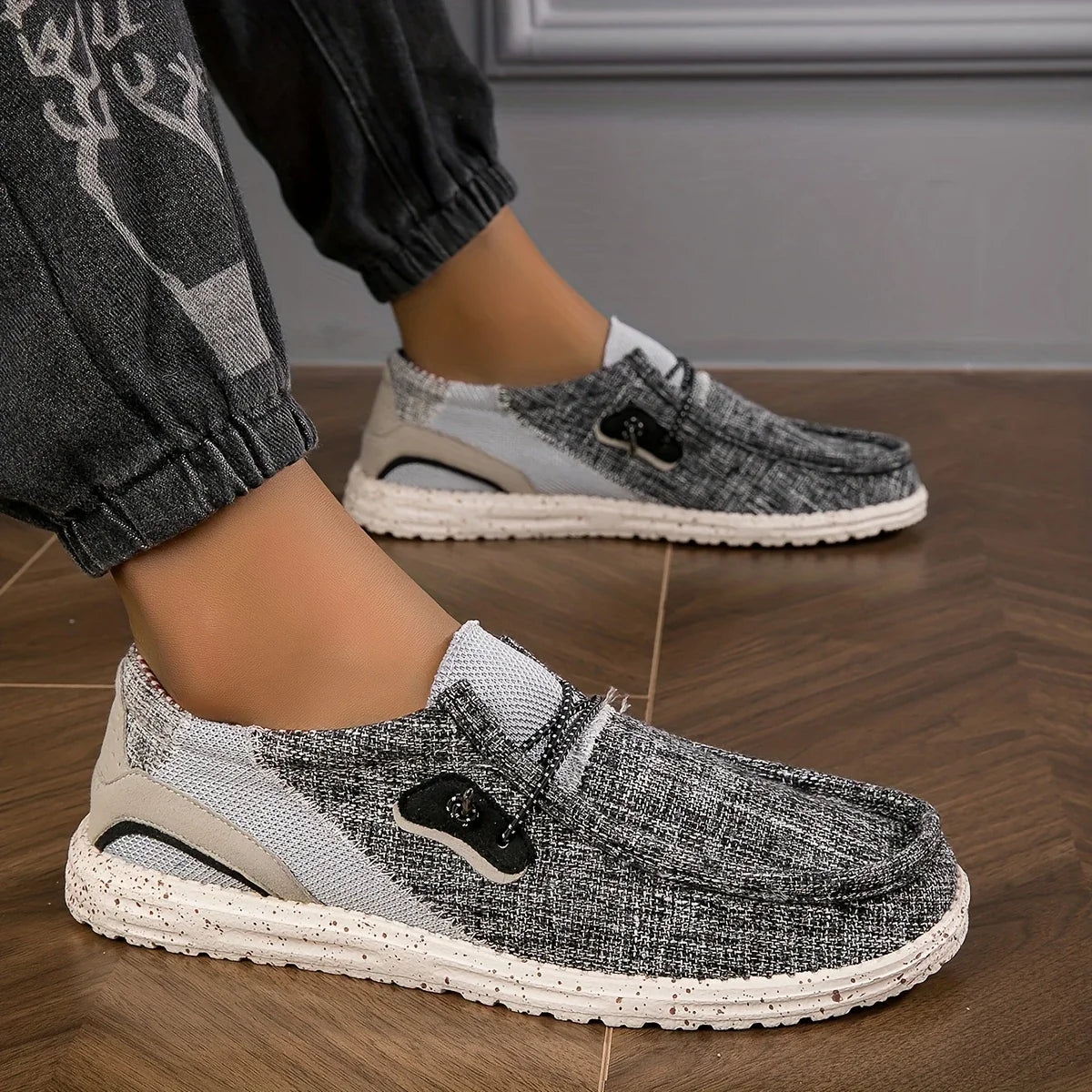 Hayes | Slip On Casual Canvas Trainers