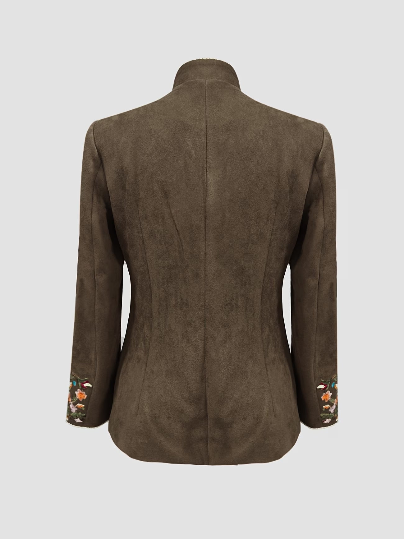Anisaa | Embroidered Long Sleeve Stand Collar Jacket